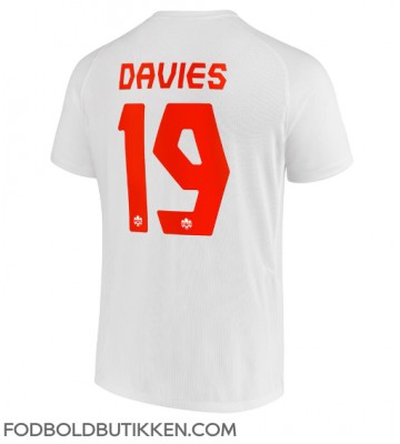 Canada Alphonso Davies #19 Udebanetrøje VM 2022 Kortærmet